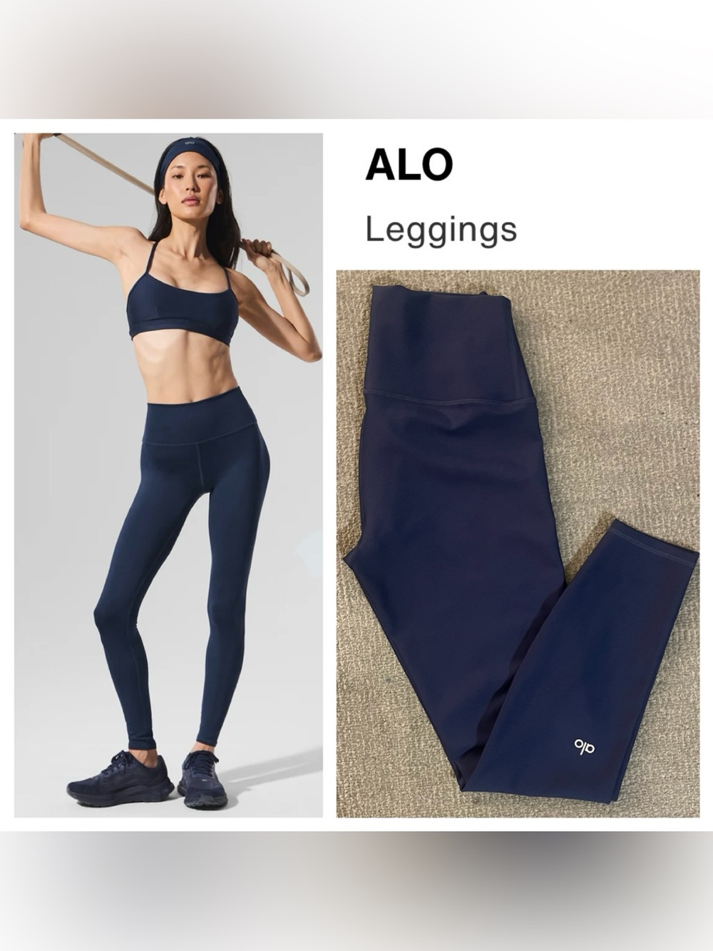 ALO Yoga NWOT Navy 718 High-Waist Airlift Legging